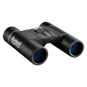 Bushnell 12x25 PowerView compact binoculars black front view