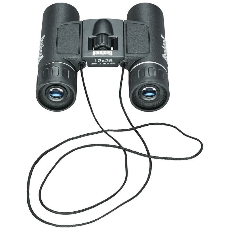 Bushnell PowerView roof prism binoculars 12x25 black
